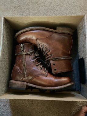 Freebird by Steven Distressed Cognac Manchester Boots